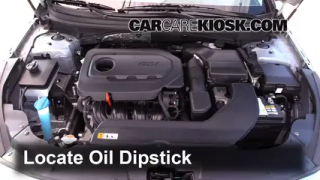 2015 Hyundai Sonata SE 2.4L 4 Cyl. Oil Check Oil Level